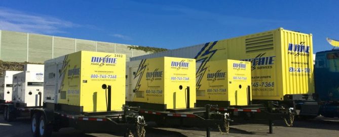 Duthie commercial generator rentals